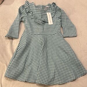 Janie and Jack Green Checkered Dress